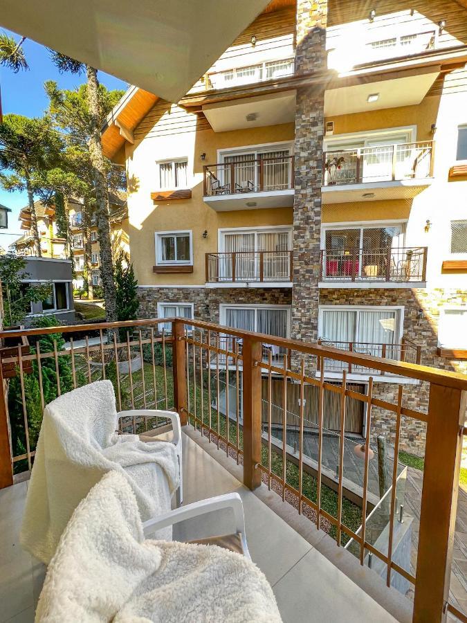 Apto Moderno Com Lareira, Piscina Aquecida E Infra Completo Em Грамаду Екстер'єр фото
